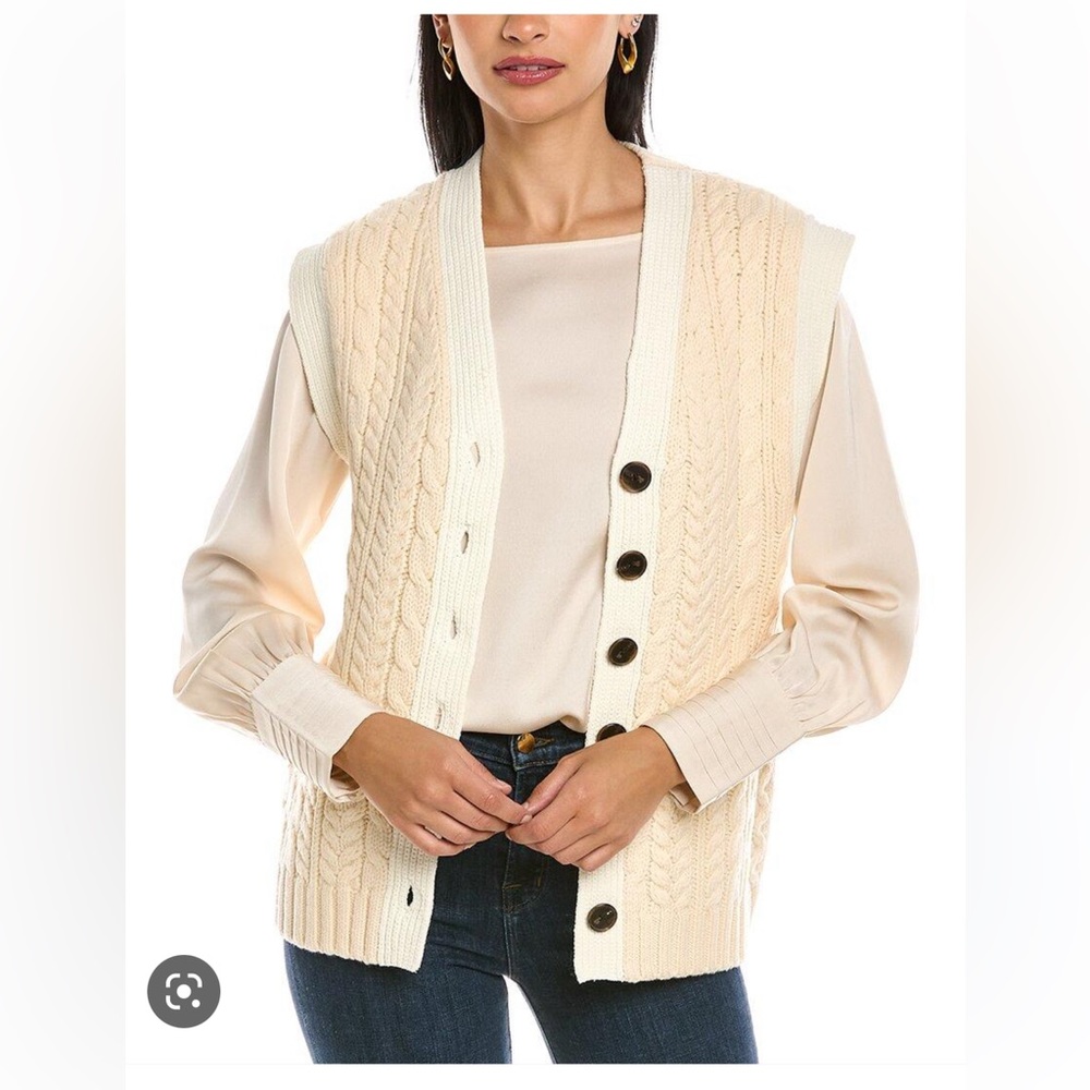 Rebecca Taylor cable knit sweater vest